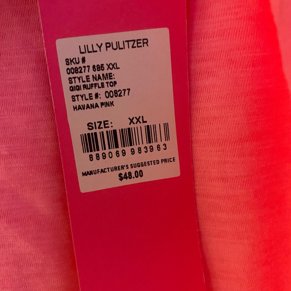 Pink Ruffle Gigi Lilly Tank Top 💕 - Picture 3 of 4